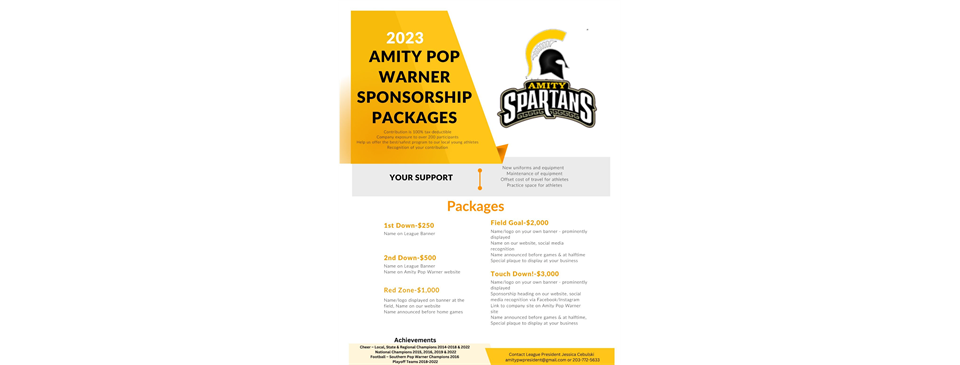 2023 Sponsorship Flyer